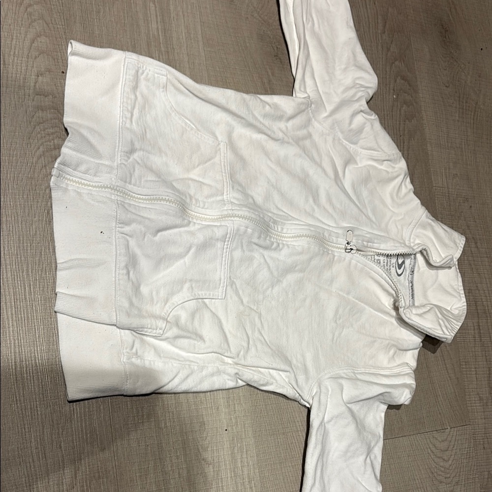 White Zip-Up Jacket - Picture 3 of 3